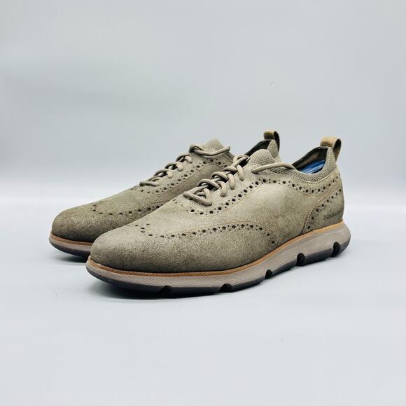 Cole Haan Shoes Mens 10.5 Green Suede Zerogrand Wingtip Oxford Sneakers Comfort main image 6